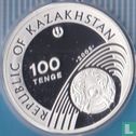 Kazakhstan 100 tenge 2005 (PROOF) "2006 Winter Olympics in Turin" - Image 1