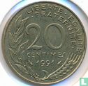 Frankrijk 20 centimes 1991 (muntslag) - Afbeelding 1
