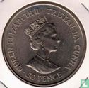 Tristan da Cunha 50 pence 1987 "40th Wedding Anniversary of Queen Elizabeth and Prince Philip" - Afbeelding 2
