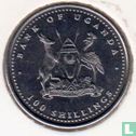 Ouganda 100 shillings 2004 (type 1 - acier) "Year of the Monkey" - Image 2