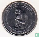 Uganda 100 shillings 2004 (type 3 - staal) "Year of the Monkey" - Afbeelding 1