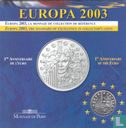 Frankrijk ¼ euro 2003 (folder) "First anniversary of the euro" - Afbeelding 1