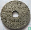 Tunesië 25 centimes 1919 (AH1337) - Afbeelding 1