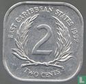 États des Caraïbes orientales 2 cents 1992 - Image 1