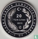 Turkey 20 türk lirasi 2015 (PROOF) "Mehmetcik Lighthouse" - Image 1