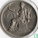 Italy 1 lira 1922 - Image 1