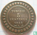 Tunisia 5 centimes 1914 (year 1332) - Image 1