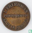 Australia Penny  I. Friedman Pawnbroker  Tazmania  1857 - Image 2