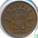 Belgium 50 centimes 1964 (NLD) - Image 1