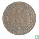 Frankrijk 2 centimes 1853 (D - klein) - Afbeelding 2