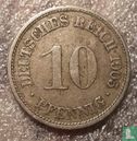 Empire allemand 10 pfennig 1905 (F) - Image 1
