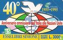 Ed. Simone - 40° Anniversario Italia In ONU - Bild 1