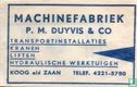 Machinefabriek P.M. Duyvis & Co - Bild 1