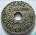 Tunesië 5 centimes 1920 (AH1338) - Afbeelding 1