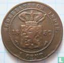 Indes néerlandaises 1 cent 1857 - Image 1