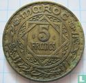Maroc 5 francs 1946 (AH1365) - Image 2