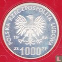 Poland 1000 zlotych 1986 (PROOF) "10 years National schools aid action" - Image 1