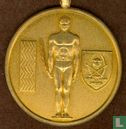 Democratic Republic of Congo (Zaire) Sporting Merit Medal, with original Ribbon (gilded gold)  1997 - Afbeelding 1