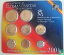 Spanien Kombination Set 2001 "Latest pesetas" - Bild 1