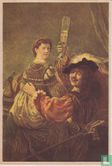 Rembrandt met Saskia - Afbeelding 1