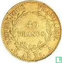 Frankrijk 40 francs AN XI - Afbeelding 1