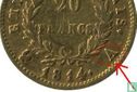 France 20 francs 1814 (NAPOLEON - A) - Image 3