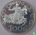 Monaco 100 francs 1997 "700th Anniversary of the Grimaldi Dynasty" - Image 2