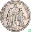 France 5 francs 1871 (A - trident) - Image 2