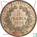 France 5 francs 1870 (Ceres - A - with legend) - Image 3