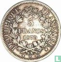 Frankreich 5 Franc 1870 (Herkules) - Bild 1