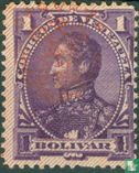 Simon Bolivar, with overprint - Image 1