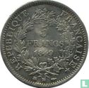 Frankrijk 5 francs 1849 (Hercules - BB) - Afbeelding 1