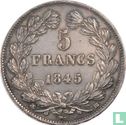 Frankreich 5 Franc 1845 (BB) - Bild 1