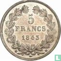 France 5 francs 1843 (BB) - Image 1