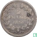 France 5 francs 1836 (MA) - Image 1