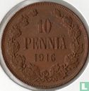Finland 10 penniä 1916 - Afbeelding 1