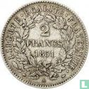 Frankrijk 2 francs 1851 - Afbeelding 1