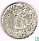 Ceylon 10 cents 1903 - Afbeelding 1
