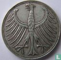 Allemagne 5 mark 1956 (F) - Image 2
