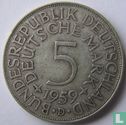 Duitsland 5 mark 1959 (D) - Afbeelding 1
