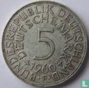 Duitsland 5 mark 1960 (F) - Afbeelding 1
