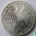 Allemagne 10 mark 1972 (J - type 2) "Summer Olympics in Munich - Spiraling symbol" - Image 2