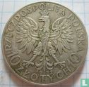Polen 10 Zlotych 1932 (mit Münzzeichen) - Bild 1