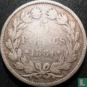 Frankrijk 5 francs 1831 (Tekst excuse - Gelauwerde hoofd - MA) - Afbeelding 1