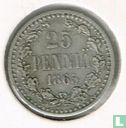 Finlande 25 penniä 1865 - Image 1
