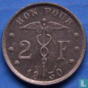 België 2 francs 1930 (FRA) - Afbeelding 1