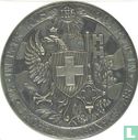 Switzerland  Silver Medal Shooting Fest Geneva Musketeer   1887 - Bild 1