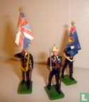 Royal Marines Standard Bearers and Officer - Image 1