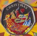 Man 50 pence 2007 (gekleurd) "Christmas 2007" - Afbeelding 2