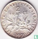 Frankrijk 2 francs 1920 (type 1) - Afbeelding 1